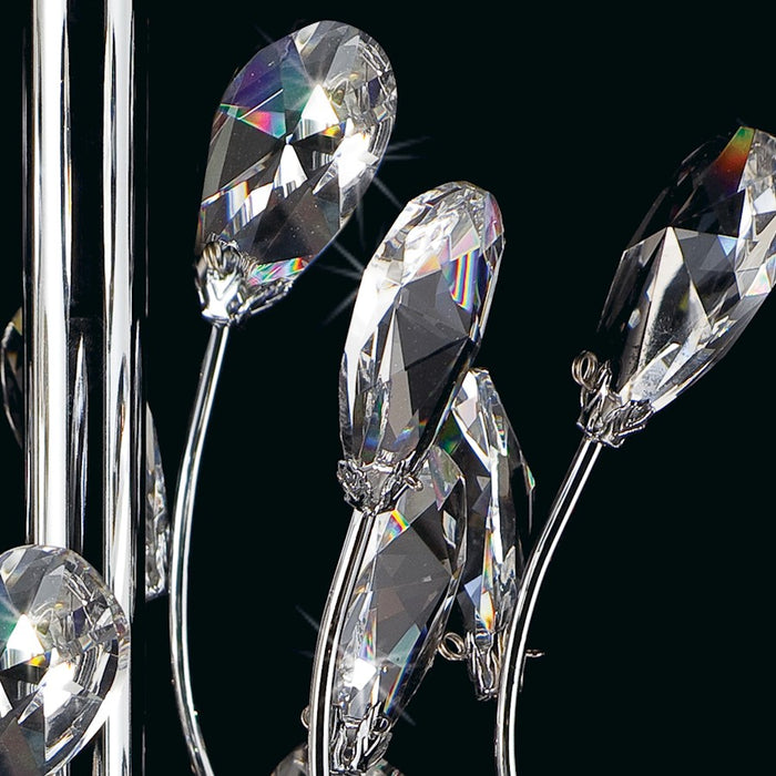 Eurofase Giselle 8-Light Chandelier, Chrome/Clear