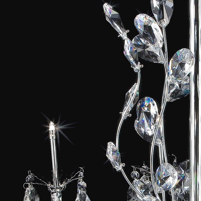 Eurofase Giselle 8-Light Chandelier, Chrome/Clear