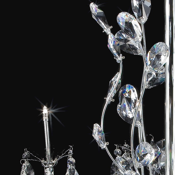 Eurofase Giselle 8-Light Chandelier, Chrome/Clear