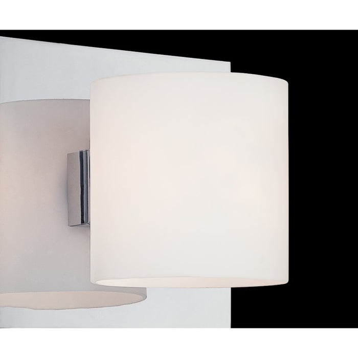 Eurofase Geos 3-Light Bathbar, Chrome/Opal White