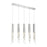 Eurofase Groove Pendant, Chrome/Clear