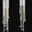 Eurofase Groove Pendant, Chrome/Clear