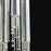 Eurofase Groove Pendant, Chrome/Clear