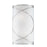 Eurofase Solo 2-Light Wall Sconce, Brushed Nickel/White