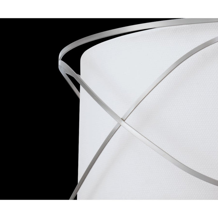 Eurofase Solo 2-Light Wall Sconce, Brushed Nickel/White