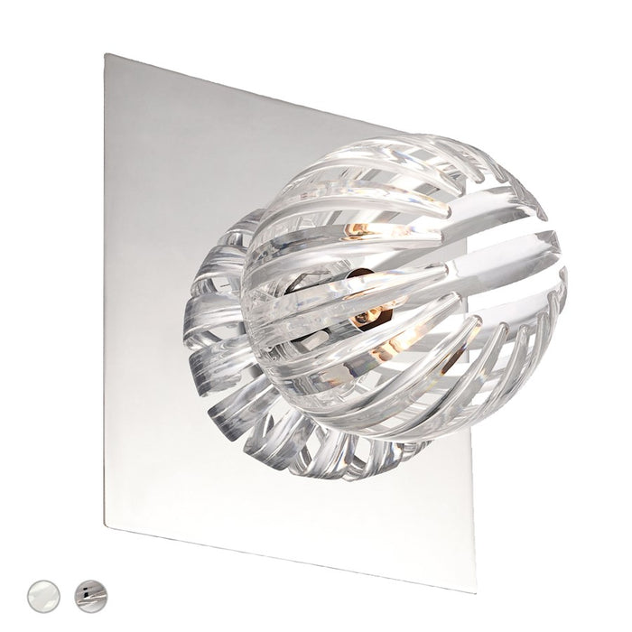 Eurofase Cosmo 1 Light Wall Mount, Chrome