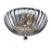 Eurofase Aurora 2-Light Flushmount, Chrome/Clear