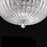 Eurofase Aurora 2-Light Flushmount, Chrome/Clear