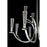 Eurofase Cromo Chandelier, Polished Chrome/Clear