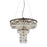 Eurofase Rosalia 9-Light Pendant, Antique Silver/Clear