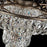 Eurofase Rosalia 9-Light Pendant, Antique Silver/Clear