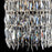 Eurofase Rosalia 9-Light Pendant, Antique Silver/Clear