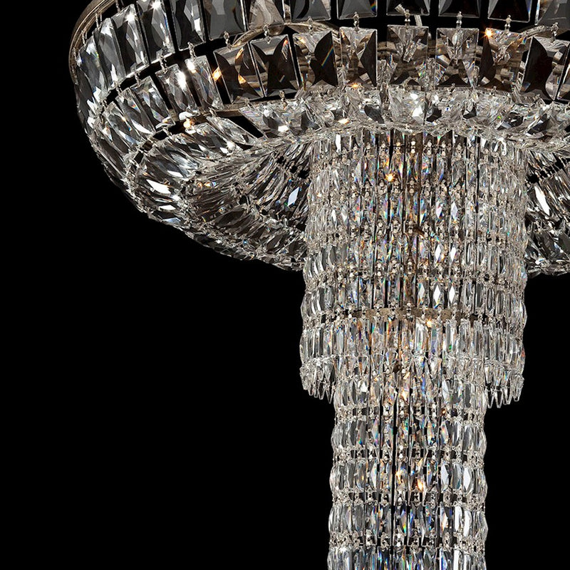 Eurofase Rosalia 9-Light Pendant, Antique Silver/Clear
