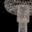 Eurofase Rosalia 9-Light Pendant, Antique Silver/Clear