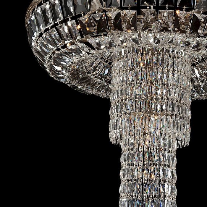 Eurofase Rosalia 9-Light Pendant, Antique Silver/Clear