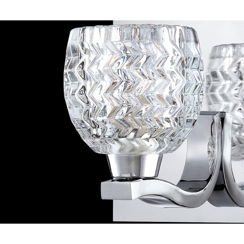 Eurofase Wave 5-Light Flushmount, Chrome/Clear