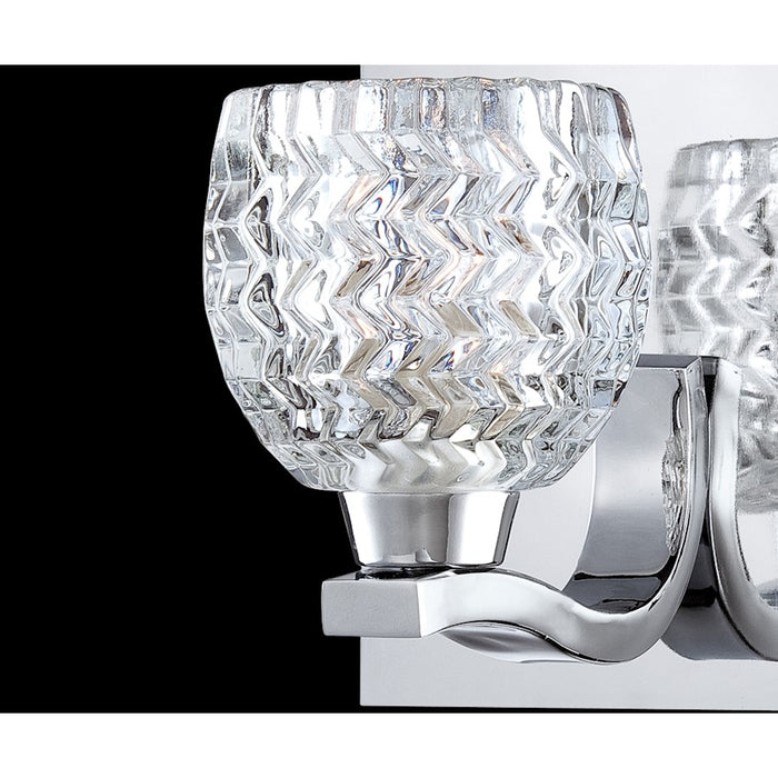 Eurofase Wave 5-Light Flushmount, Chrome/Clear