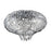 Eurofase Monica Flushmount, Chrome/Chrome/Clear