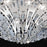 Eurofase Monica Flushmount, Chrome/Chrome/Clear