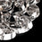 Eurofase Grace Chandelier, Polished Nickel/Polished Nickel