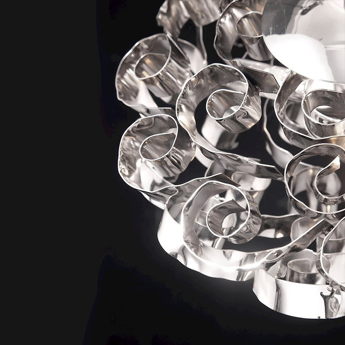 Eurofase Grace Chandelier, Polished Nickel/Polished Nickel