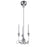 Eurofase Candela 3-Light Mini Chandelier, Chrome/Frosted