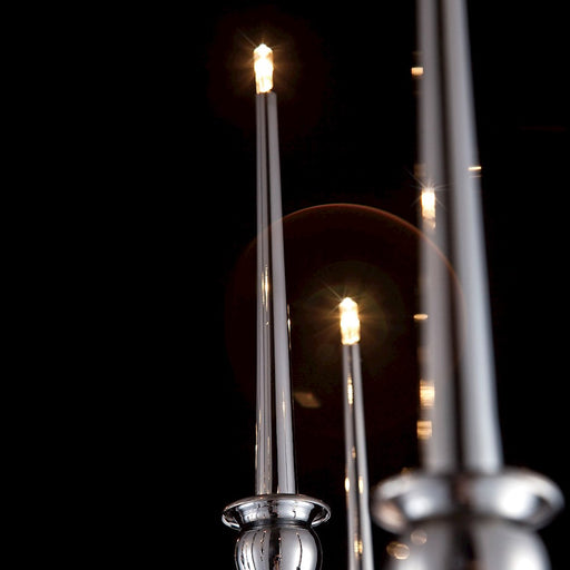 Eurofase Candela 9-Light Chandelier, Chrome