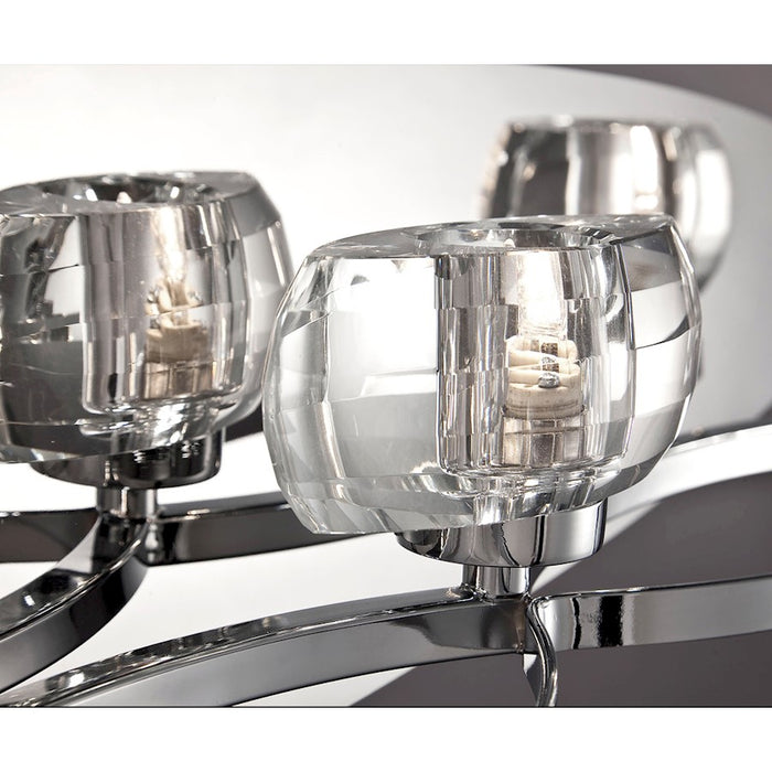 Eurofase Buca 1-Light Wall Sconce, Chrome/Clear