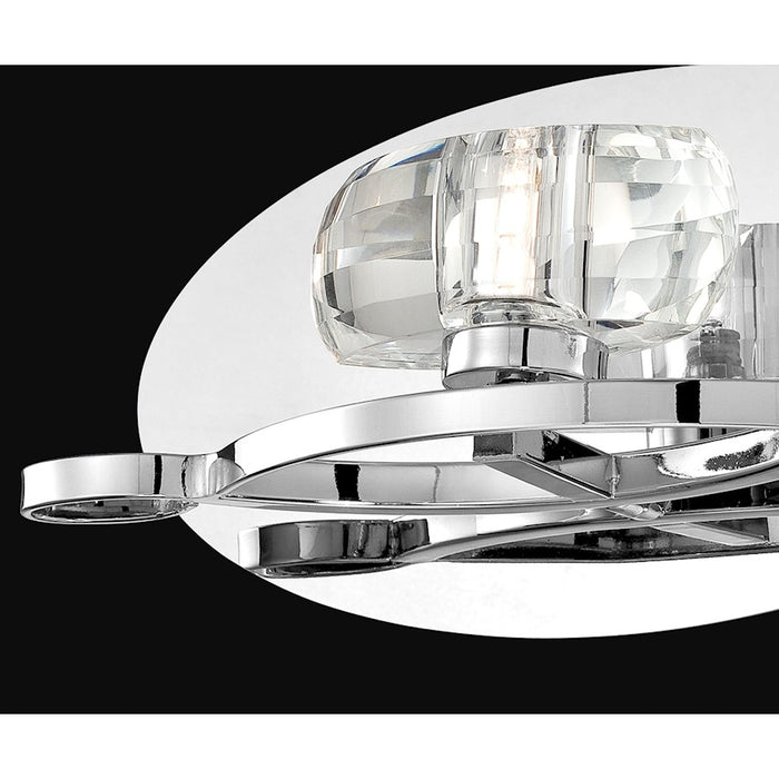 Eurofase Buca 1-Light Wall Sconce, Chrome/Clear