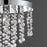 Eurofase Opa 4-Light Round Convertible Pendant, Chrome/Clear