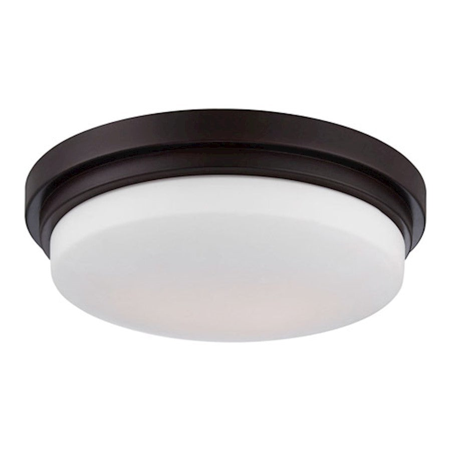 Eurofase Wilson 1-Light LED Flushmount, Bronze/Opal White