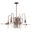 Eurofase Briggs Chandelier, Oil Rubbed Bronze/White