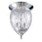 Eurofase Hazel 3-Light Flushmount, Chrome/Clear