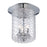 Eurofase Elli 3-Light Flushmount, Chrome/Clear