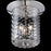 Eurofase Elli 3-Light Flushmount, Chrome/Clear