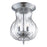 Eurofase Dupont 3-Light Flushmount, Chrome/Clear