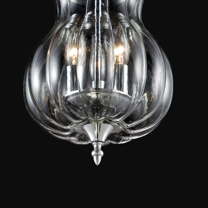 Eurofase Dupont 3-Light Flushmount, Chrome/Clear