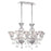 Eurofase Gloria 10-Light Chandelier, Chrome/Clear