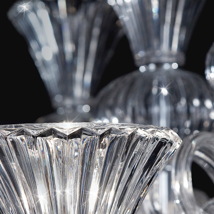 Eurofase Gloria 10-Light Chandelier, Chrome/Clear