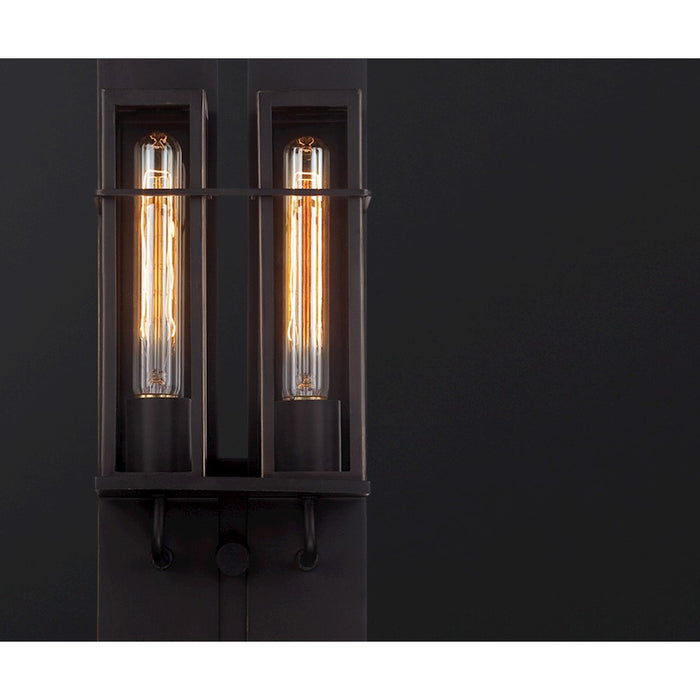 Eurofase Muller 2-Light Outdoor Flushmount, Bronze/Clear
