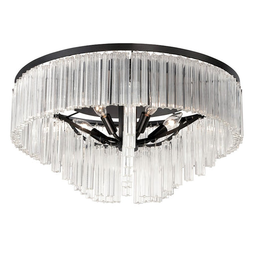 Eurofase Ziccardi 5-Light Semi Flush, Oil Rubbed Bronze/Clear