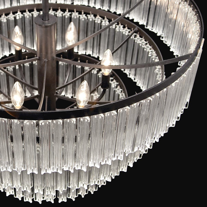 Eurofase Ziccardi 5-Light Semi Flush, Oil Rubbed Bronze/Clear
