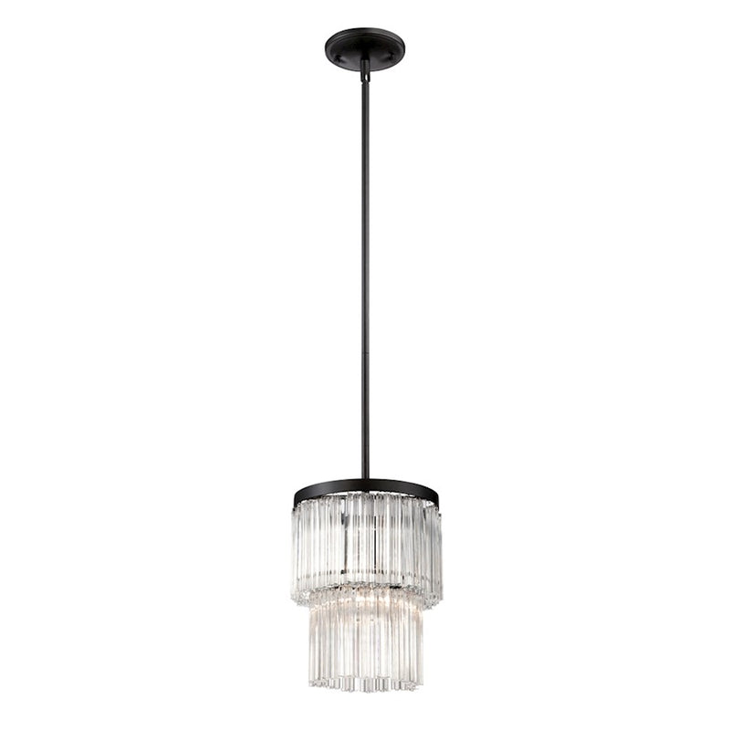 Eurofase Ziccardi 1-Light Pendant, Oil Rubbed Bronze/Clear