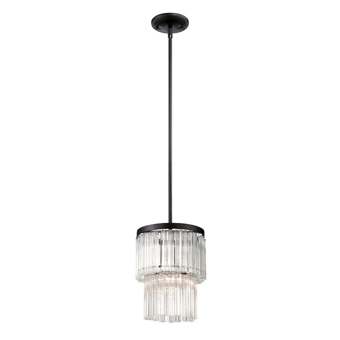 Eurofase Ziccardi 1-Light Pendant, Oil Rubbed Bronze/Clear