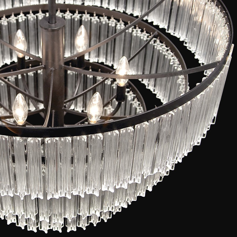 Eurofase Ziccardi 1-Light Pendant, Oil Rubbed Bronze/Clear