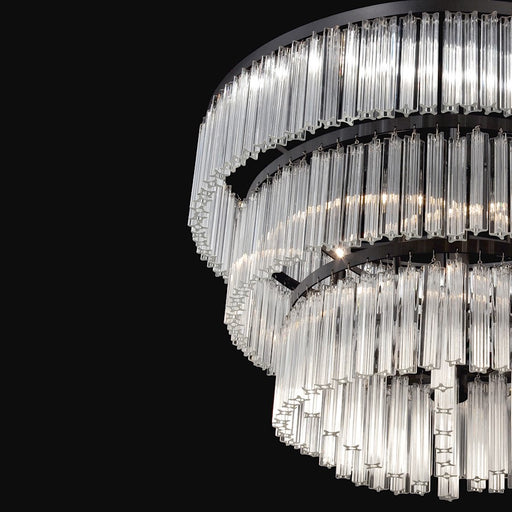 Eurofase Ziccardi 9-Light Chandelier, Oil Rubbed Bronze/Clear