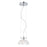 Eurofase Caramico 1-Light Pendant, Chrome/Clear