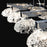 Eurofase Caramico 1-Light Pendant, Chrome/Clear
