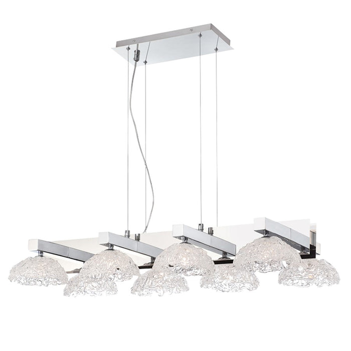 Eurofase Caramico Chandelier, Chrome/Clear