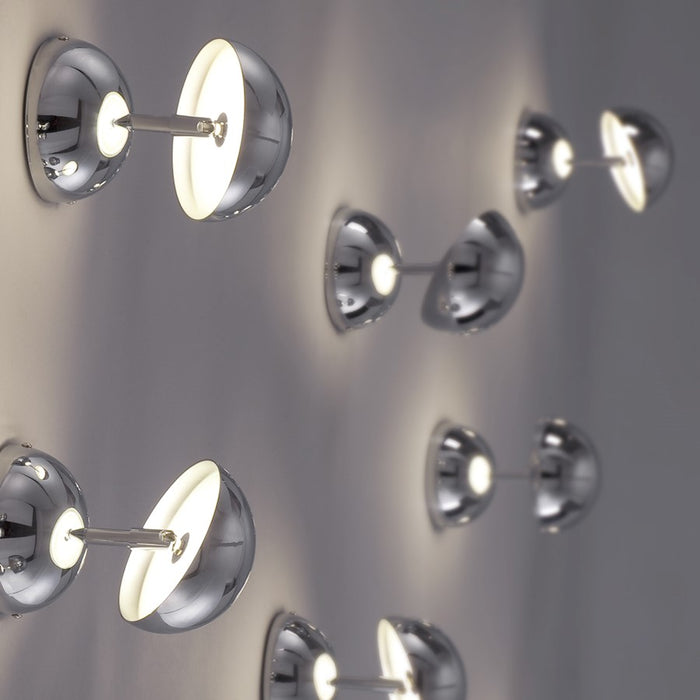 Eurofase Noble 1-Light Wall Mount/Flushmount, Chrome/Polished Chrome